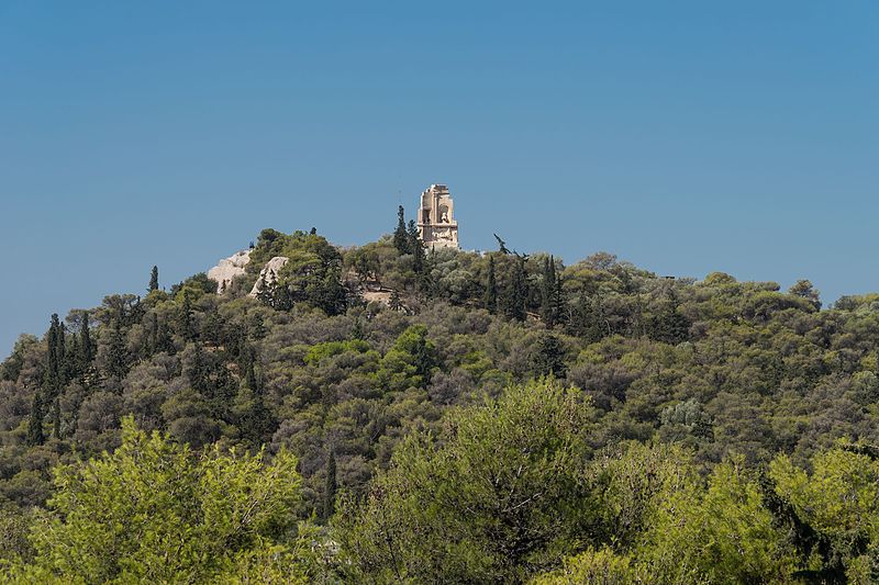 File:Philopappou Hill from Acropolis Athens, Greece.jpg