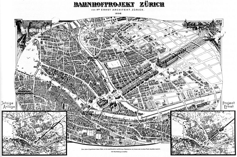 File:Plan Bahnprojekt Zürich Ernst 1900.jpg