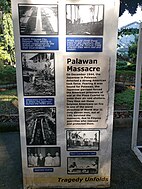 Plaza Cuartel Museum historical marker for the Palawan Massacre.jpg