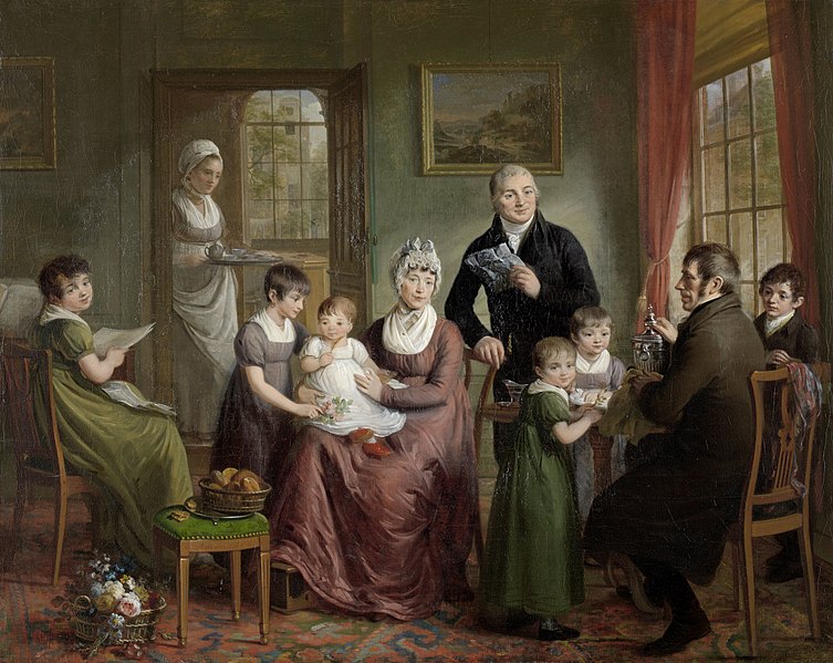 File:Portret van de familie van Adriaan Bonebakker met Dirk L. Bennewitz, Adriaan de Lelie, 1809.jpg