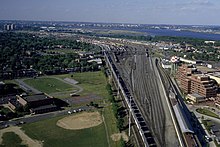 Potomac Yard as a rail yard in the 1980s Potomac Yard 80s.jpg