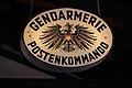 Deutsch: Leuchtschild eines Gendarmerieposten