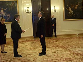 Prezydent Komorowski otrzymuje listy uwierzytelniające 41.JPG