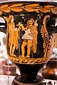 Python - RFVP 2-238 - Dionysos and phlyax as Hermes - youth and woman - Oxford AM 1928-12 - 03