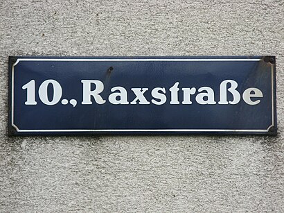 So kommt man zu der Raxstraße mit den Öffentlichen - Mehr zum Ort Hier