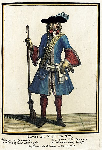 File:Recueil des modes de la cour de France, 'Garde du Corps du Roy' LACMA M.2002.57.103.jpg