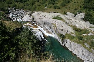 Lower reaches of the Rein da Medel near Pardé