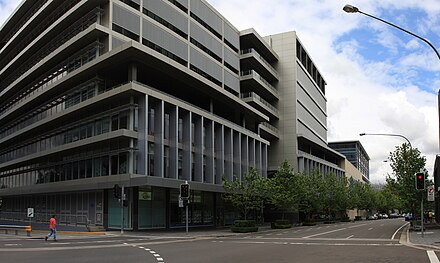 The Rhodes Waterside building, where the AAP is currently headquartered.