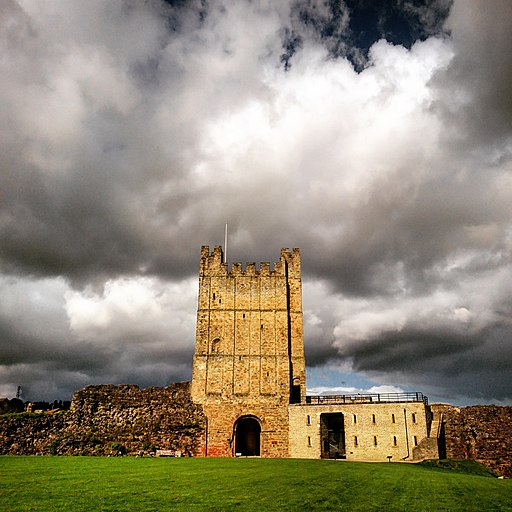 Richmond Castle Bailey, facing the Great Keep