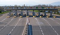 A-4 road toll near Skopje airport Road toll Skopje.jpg