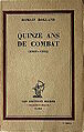 * Nomination Romain Rolland, Quinze Ans de combat, book cover. --Yann 19:20, 7 December 2014 (UTC) * Promotion Good quality. --Cayambe 11:00, 8 December 2014 (UTC)