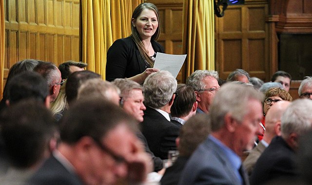 Members of Parliament debate in the Centre Block in Ottawa
