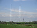 Rowridge Down transmitting station, Isle of Wight, seen in May 2012.