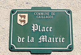 Plaque de rue de Gaillagos.