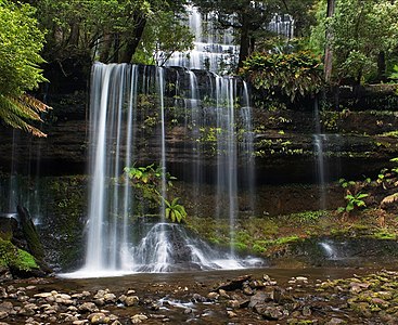 Russell Falls in Mt Field National Park