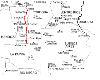 <span class="mw-page-title-main">Provincial Route 55 (San Luis)</span> Highway in San Luis Province, Argentina