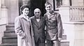 Ruth Kaufman with her father and brother, 1942 (3351232437).jpg