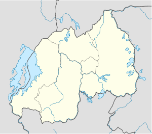 Province de l’Ouest på en karta över Rwanda