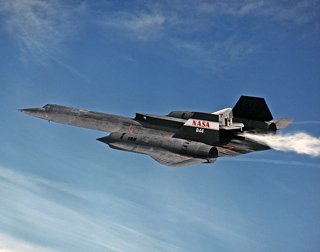A modern Skunk Works project leverages an older one: LASRE atop the SR-71 Blackbird.