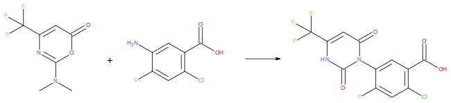 Saflufenacil synthesis step.svg