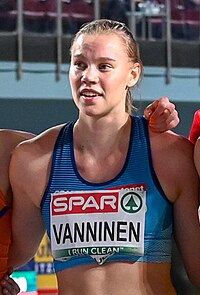 Saga Vanninen bei den Halleneuropameisterschaften 2023 in Istanbul
