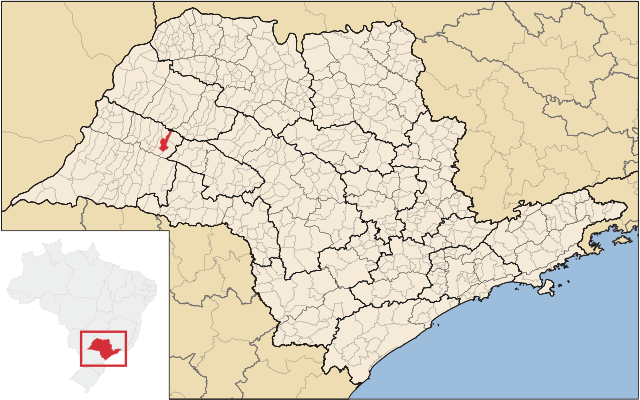 Localização de Osvaldo Cruz em São Paulo