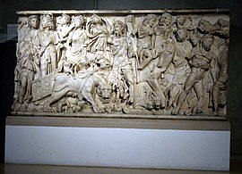 Sarcophage du triomphe de Bacchus (Empire romain).