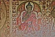 Buddhist frescos in Saspol caves / Ladakh, India