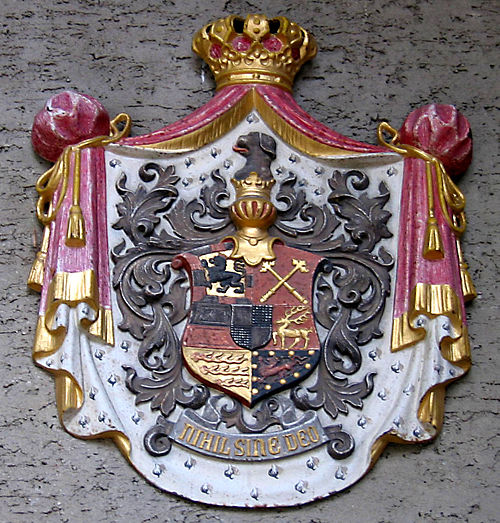 Combined coat of arms of the House of Hohenzollern-Sigmaringen (1849)