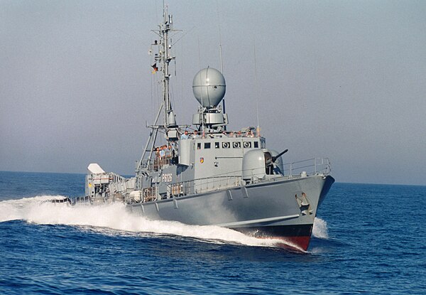 A Gepard-class vessel of the German Navy