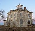 Abandoned schoolhouse Number 58 in Cass County, Nebraska