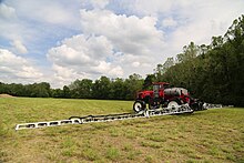 Self-propelled sprayer with aluminum booms Self Propelled Sprayer made by Equipment Technologies.jpg