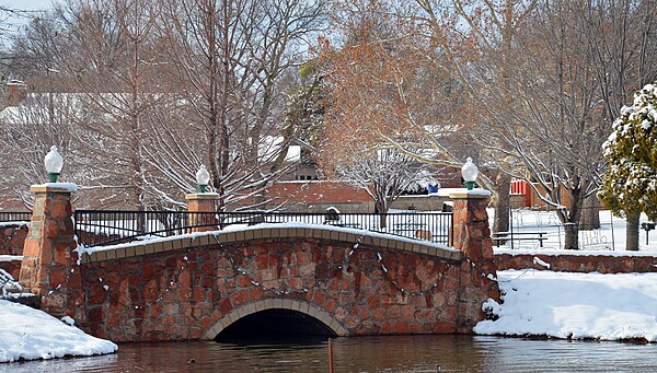 Shannon Springs Park during the Annual Festival of Light