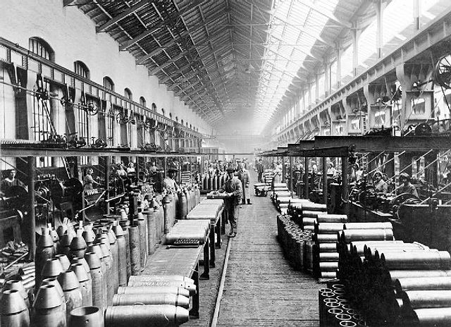 Body shell manufacture at the company's works at Horwich, 1915