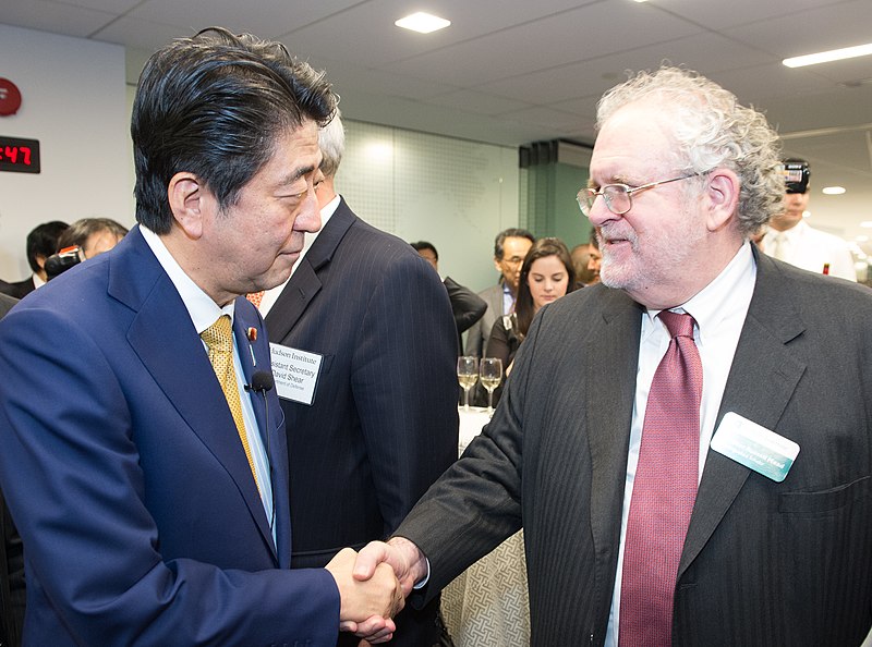File:Shinzō Abe and Walter Russell Mead.jpg