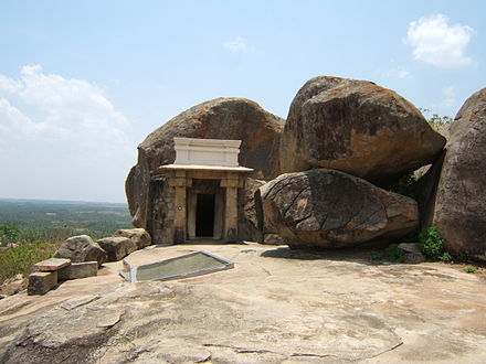 Bhadrabahu Cave, Shravanabelagola where Chandragupta is said to have died