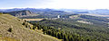 Zicht vanaf Signal Mountain op de vallei ten oosten en Snake River