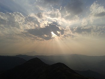 Sinhgad fort- Sahyadri moutain ranges.jpg