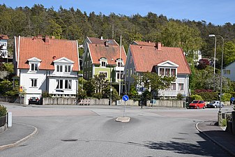 Skårsplatsen sedd från Olof Skötkonungsgatan.