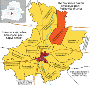 Sluck district of Belarus - Pieršamajski sielsaviet.png