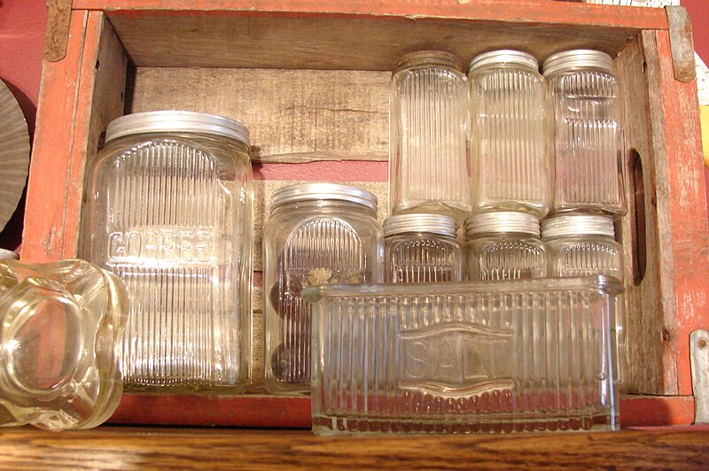 File:Sneath Glass Company canisters for Hoosier Cabinets.jpg