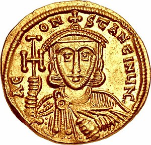 Solidus of Constantine V & Leo III (reverse).jpg