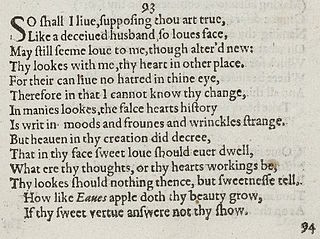 <span class="mw-page-title-main">Sonnet 93</span> Poem by William Shakespeare