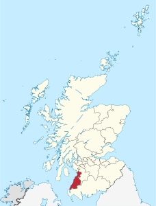 Ayrshire du Sud - Emplacement