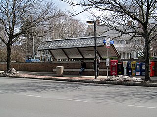 <span class="mw-page-title-main">Newton Corner station</span> Transit hub in Newton, Massachusetts, US