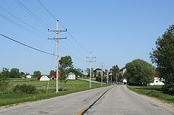 Doğuya, St. Joe, Wisconsin'e bakıyoruz