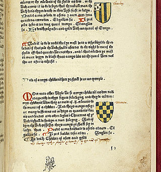 <i>Book of Saint Albans</i> 1486 book published in England