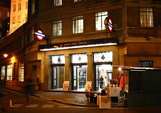 St James's Park tube station, London