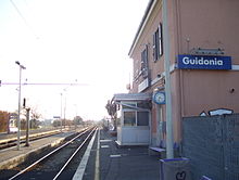 La stazione ferroviaria di Guidonia-Montecelio-Sant'Angelo