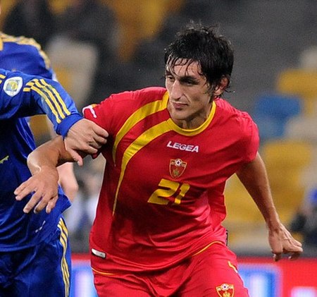 Savić playing against Ukraine in 2012